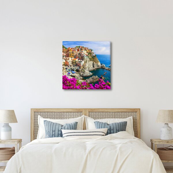 Obraz - Italská vesnička Manarola (30x30 cm)