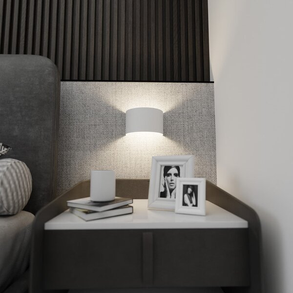 Nástěnné svítidlo FOLD – bílé, 1× G9, šířka 20 cm