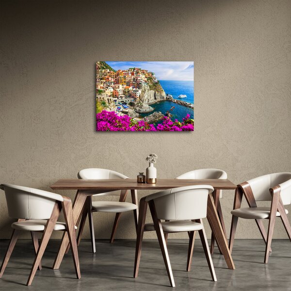 Obraz - Italská vesnička Manarola (70x50 cm)
