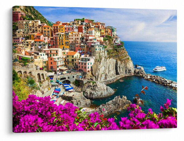 Obraz - Italská vesnička Manarola (70x50 cm)