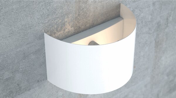Nástěnné svítidlo FOLD – bílé, 1× G9, šířka 20 cm