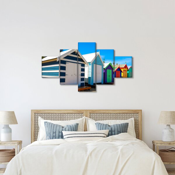 Obraz - Pláž Brighton, Melbourne, Austrálie (125x70 cm)