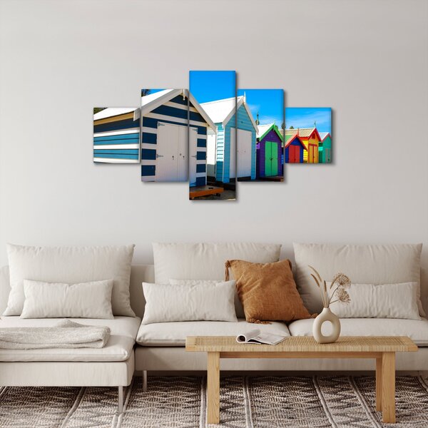 Obraz - Pláž Brighton, Melbourne, Austrálie (125x70 cm)