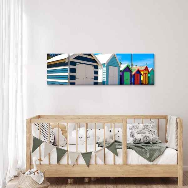 Obraz - Pláž Brighton, Melbourne, Austrálie (170x50 cm)