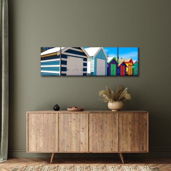 Obraz - Pláž Brighton, Melbourne, Austrálie (170x50 cm)