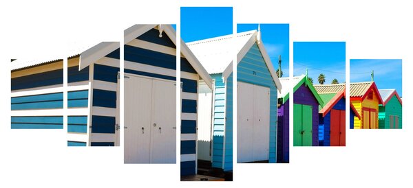 Obraz - Pláž Brighton, Melbourne, Austrálie (210x100 cm)