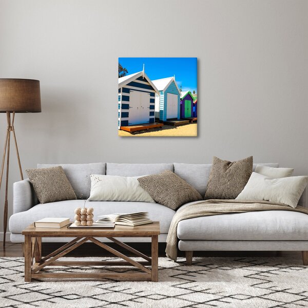 Obraz - Pláž Brighton, Melbourne, Austrálie (30x30 cm)