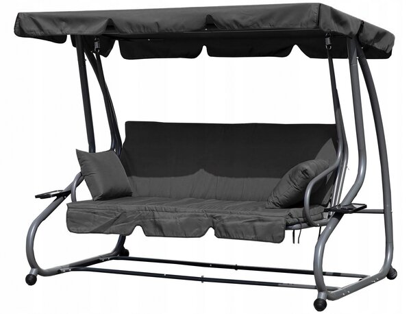 Zahradní houpačka Modern Home G2025-B GREY 100x160 cm šedá
