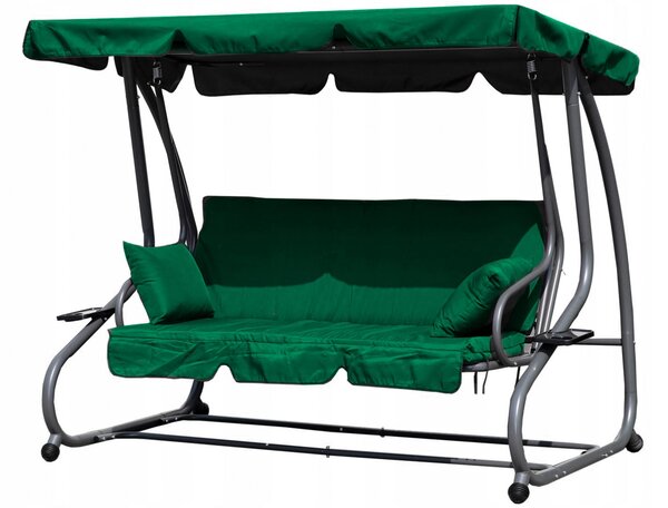 Zahradní houpačka MultiGarden G2025-B GREEN 110x160 cm zelená