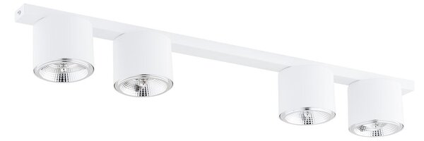 Stropní svítidlo NANO 4 – bílé, 4× GU10 AR111, šířka 90 cm