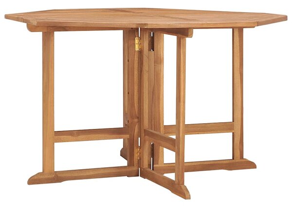 Skládací zahradní jídelní stůl 110 x 110 x 75 cm masivní teak 318480