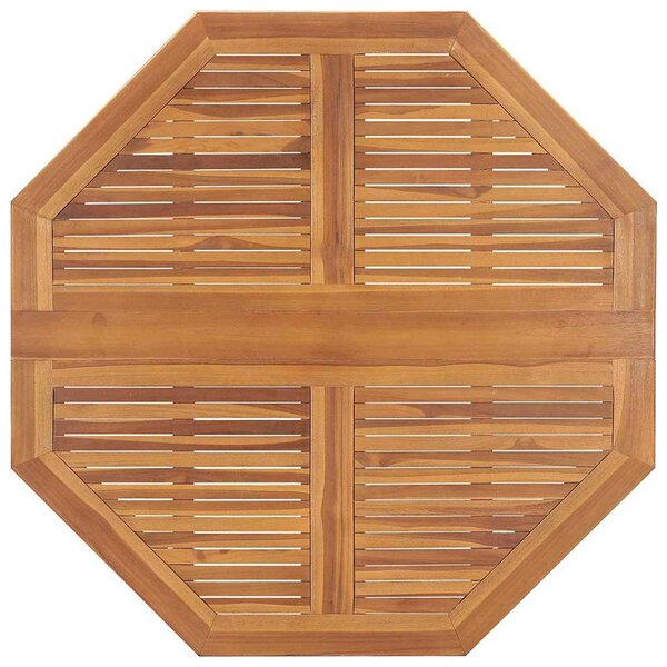 Skládací zahradní jídelní stůl 110 x 110 x 75 cm masivní teak 318480