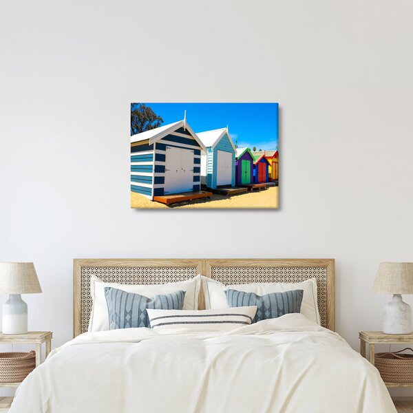 Obraz - Pláž Brighton, Melbourne, Austrálie (70x50 cm)