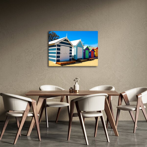 Obraz - Pláž Brighton, Melbourne, Austrálie (70x50 cm)