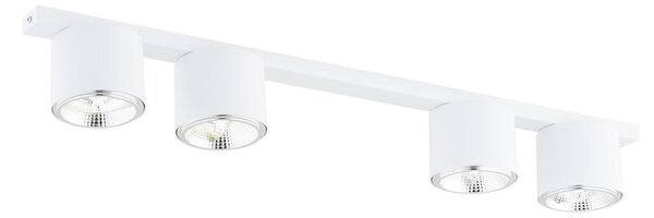 Stropní svítidlo NANO 4 – bílé, 4× GU10 AR111, šířka 90 cm