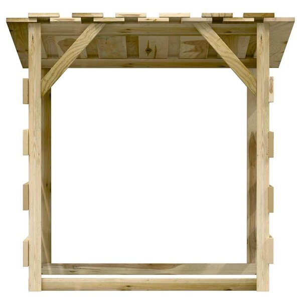 Pergoly se střechou 2 ks 100x90x100 cm impregnovaná borovice 3096644