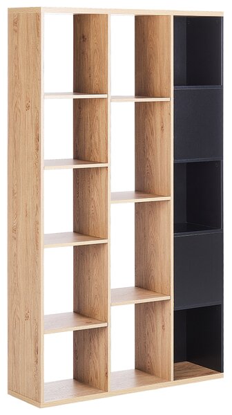 Knihovna BANGOR 175 cm Hnědá/Černá