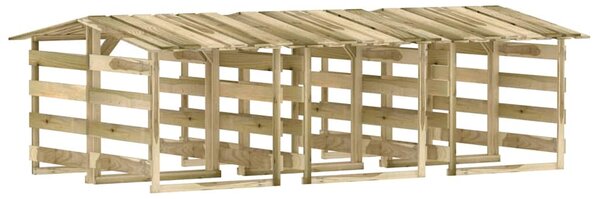 Pergoly se střechou 6 ks 100x90x100 cm impregnovaná borovice 3096647
