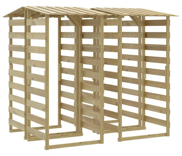 Pergoly se střechou 4 ks 100x90x200 cm impregnovaná borovice 3096650