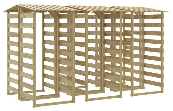 Pergoly se střechou 6 ks 100x90x200 cm impregnovaná borovice 3096651