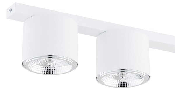 Stropní svítidlo NANO 5 – bílé, 5× GU10 AR111, šířka 116 cm