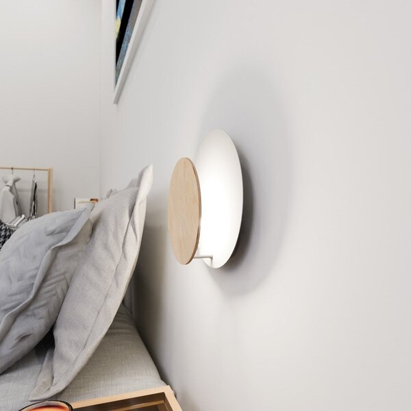 Nástěnné svítidlo CIRCLE 1A – bílé, 1× G9, šířka 22 cm
