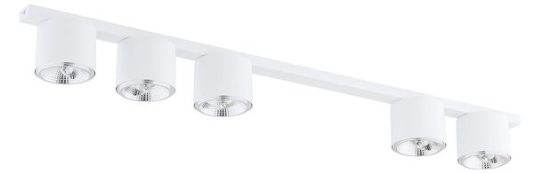 Stropní svítidlo NANO 5 – bílé, 5× GU10 AR111, šířka 116 cm