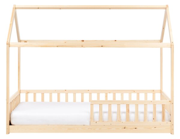 Dětská postel Domek Borovicové dřevo COSSAYE 90 x 200 cm Světle hnědá