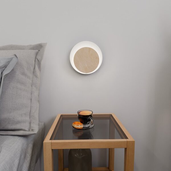 Nástěnné svítidlo CIRCLE 1A – bílé, 1× G9, šířka 22 cm