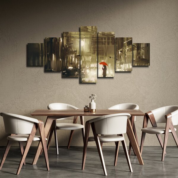 Obraz - Žena za deštivé noci (210x100 cm)