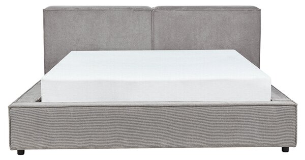 Postel Tkanina LINARDS 160 x 200 cm Šedá
