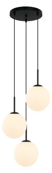 ITALUX PND-5578-3S-BK Deore závěsné svítidlo 3xE27 D400mm černá, bílá