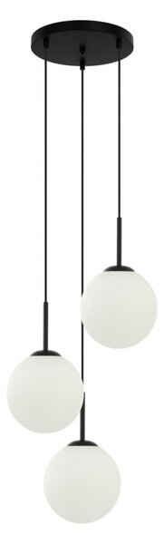 ITALUX PND-5578-3S-BK Deore závěsné svítidlo 3xE27 D400mm černá, bílá