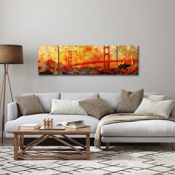 Obraz - Golden Gate, San Francisco, Kalifornie (170x50 cm)