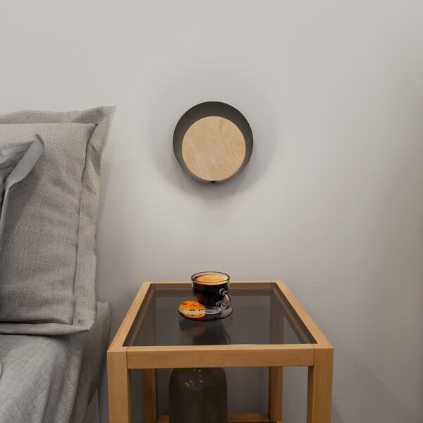 Nástěnné svítidlo CIRCLE 1A – černé, 1× G9, šířka 22 cm