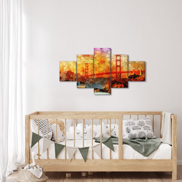 Obraz - Golden Gate, San Francisco, Kalifornie (125x70 cm)