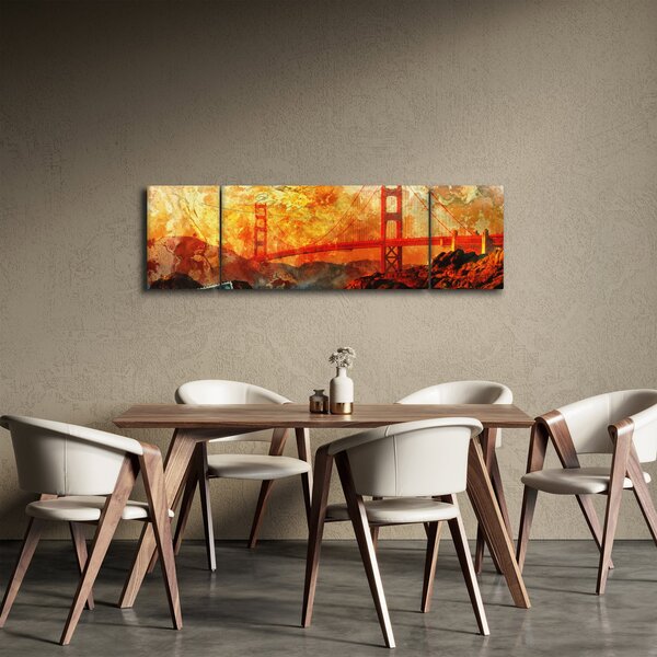 Obraz - Golden Gate, San Francisco, Kalifornie (170x50 cm)