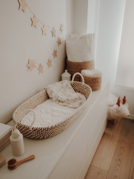 Ahojbaby Přebalovací košík pro miminko Smart Basket natural