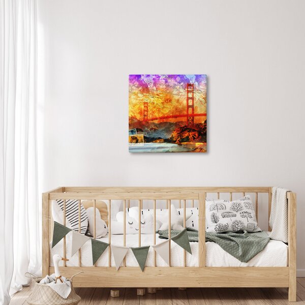 Obraz - Golden Gate, San Francisco, Kalifornie (30x30 cm)