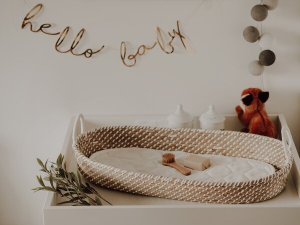 Ahojbaby Přebalovací košík pro miminko Smart Basket natural