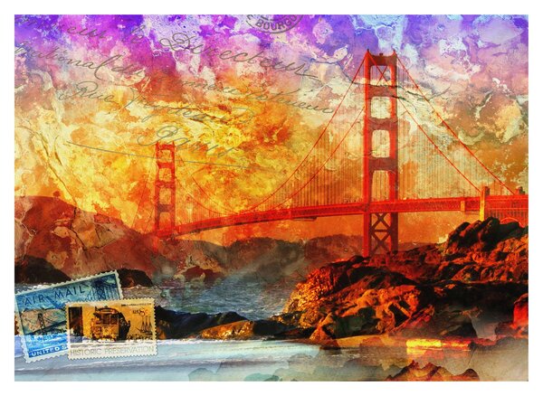 Obraz - Golden Gate, San Francisco, Kalifornie (70x50 cm)