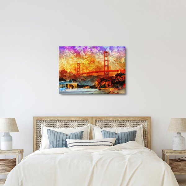 Obraz - Golden Gate, San Francisco, Kalifornie (70x50 cm)