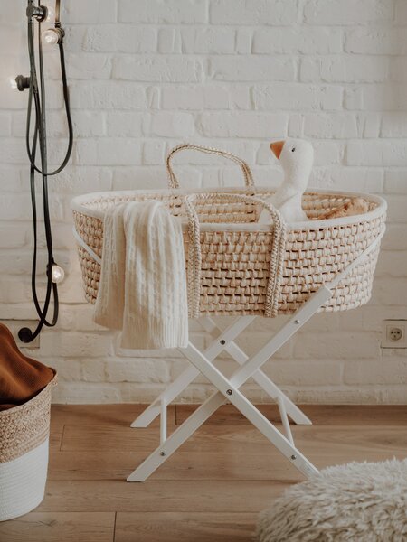 Ahojbaby Stojan na Mojžíšův košík pro miminko Smart White