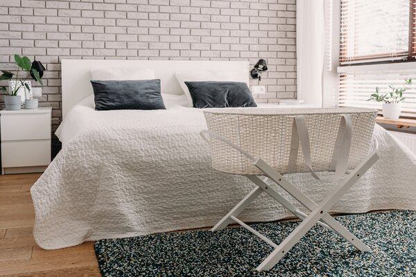 Ahojbaby Stojan na Mojžíšův košík pro miminko Smart White