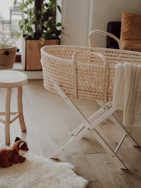 Ahojbaby Stojan na Mojžíšův košík pro miminko Smart White