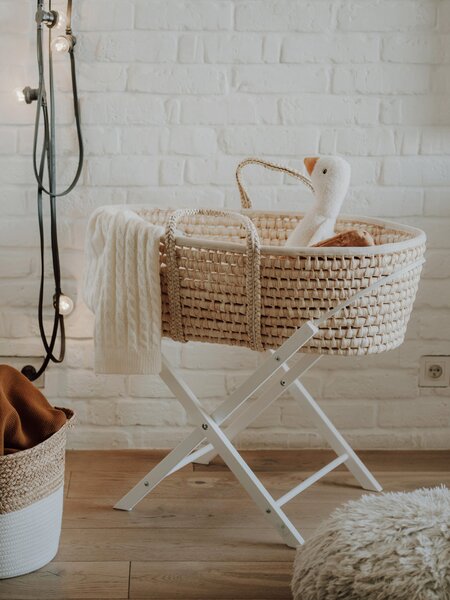 Ahojbaby Stojan na Mojžíšův košík pro miminko Smart White