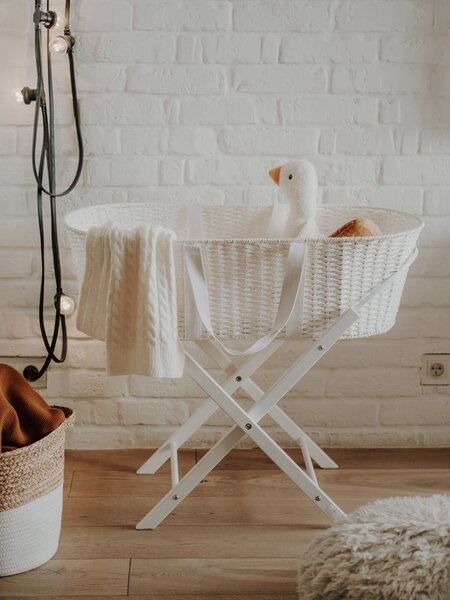 Ahojbaby Stojan na Mojžíšův košík pro miminko Smart White