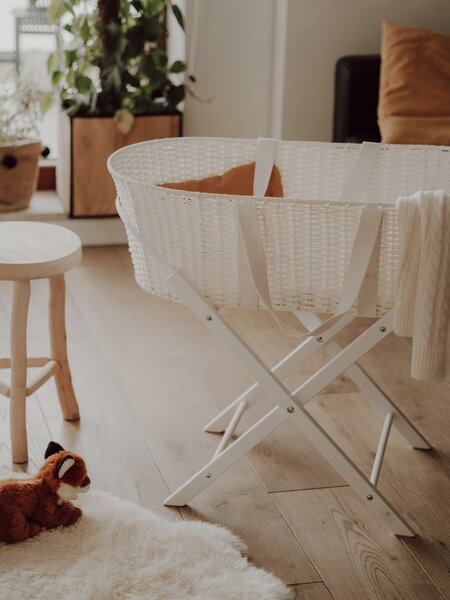 Ahojbaby Stojan na Mojžíšův košík pro miminko Smart White