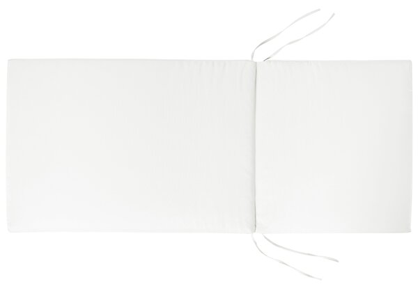Sada 2 zahradních židlí s polštáři JAVA PREMIUM Akáciové dřevo Krémově bílá