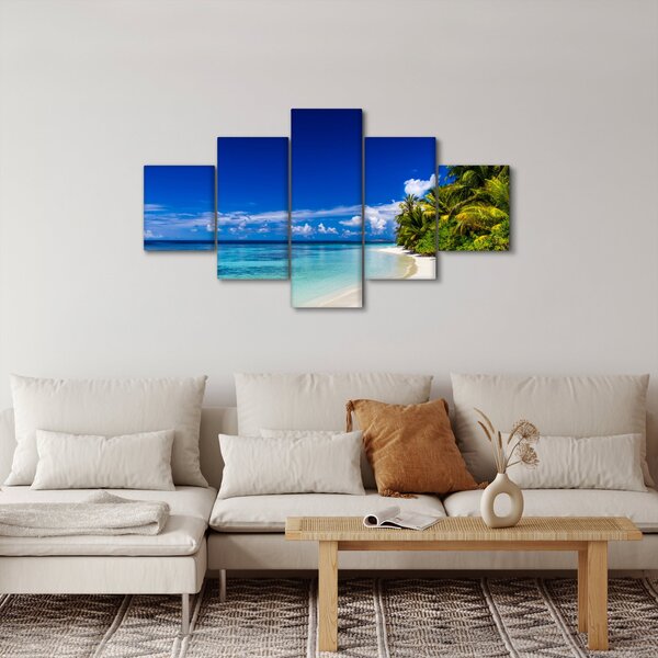 Obraz tropické pláže (125x70 cm)